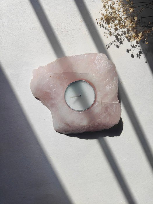 Buy Healing Candle - Rose Quartz | Shop Verified Sustainable Products on Brown Living