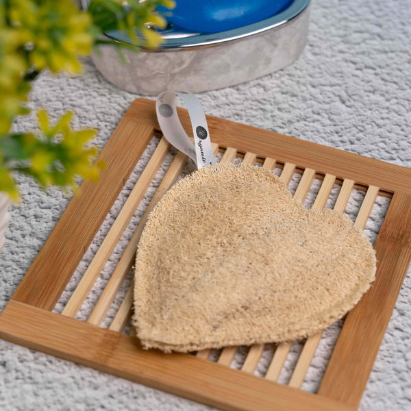 Buy Heart shape Loofah Pack of 2 | Shop Verified Sustainable Body Scrub on Brown Living™
