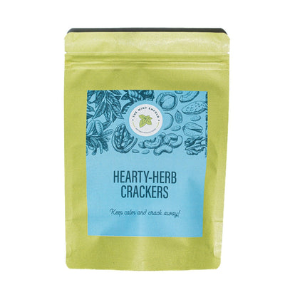 Hearty - Herb Crackers (140g /40 pcs approx) – Snack Foods on Brown Living™. SKU: TME - 31. Img 1.