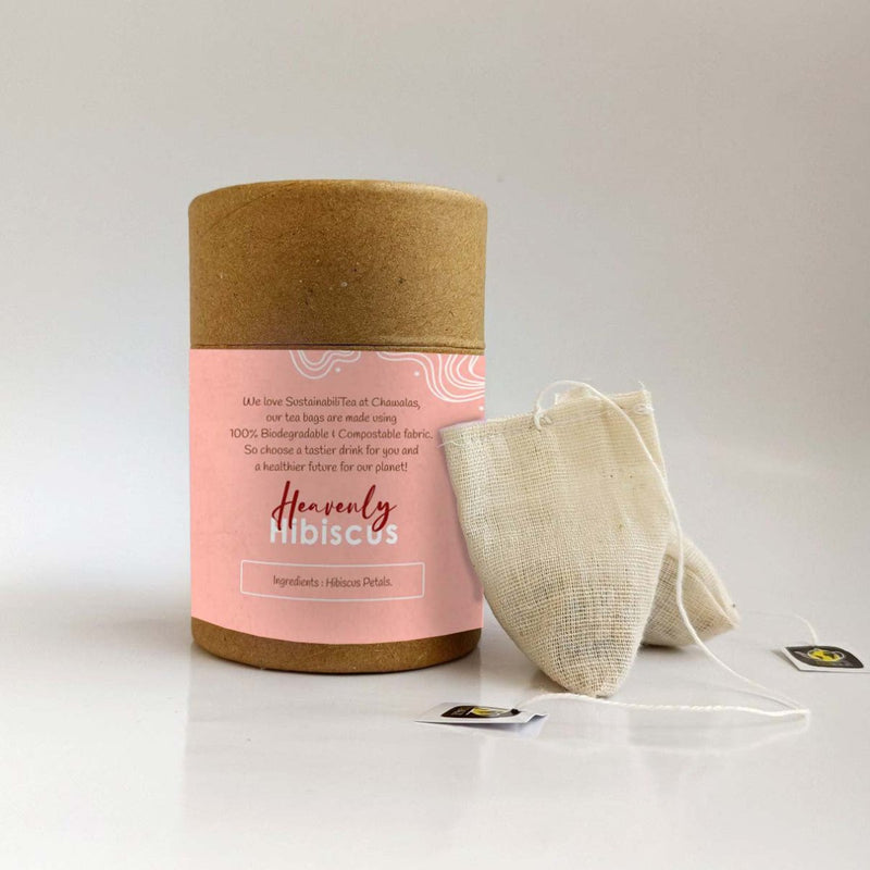 Buy Heavenly Hibiscus Floral Tea |Tea Bags - 18gms | Shop Verified Sustainable Tea on Brown Living™