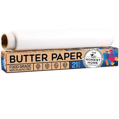 Heavy Duty Butter Paper Roll for Baking and Packaging - 21Mtr | Verified Sustainable by Brown Living™