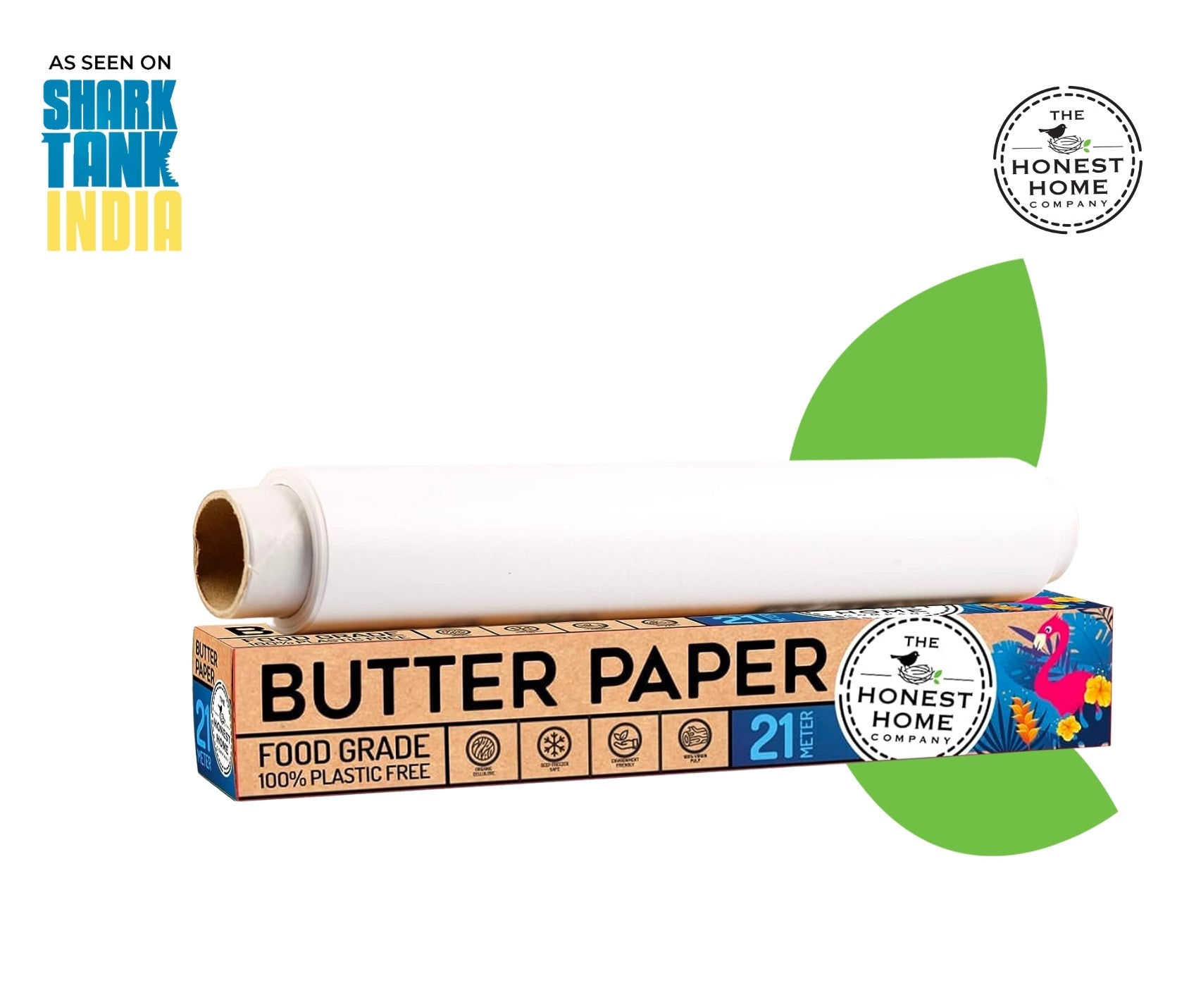 Heavy Duty Butter Paper Roll for Baking and Packaging - 21Mtr | Verified Sustainable by Brown Living™