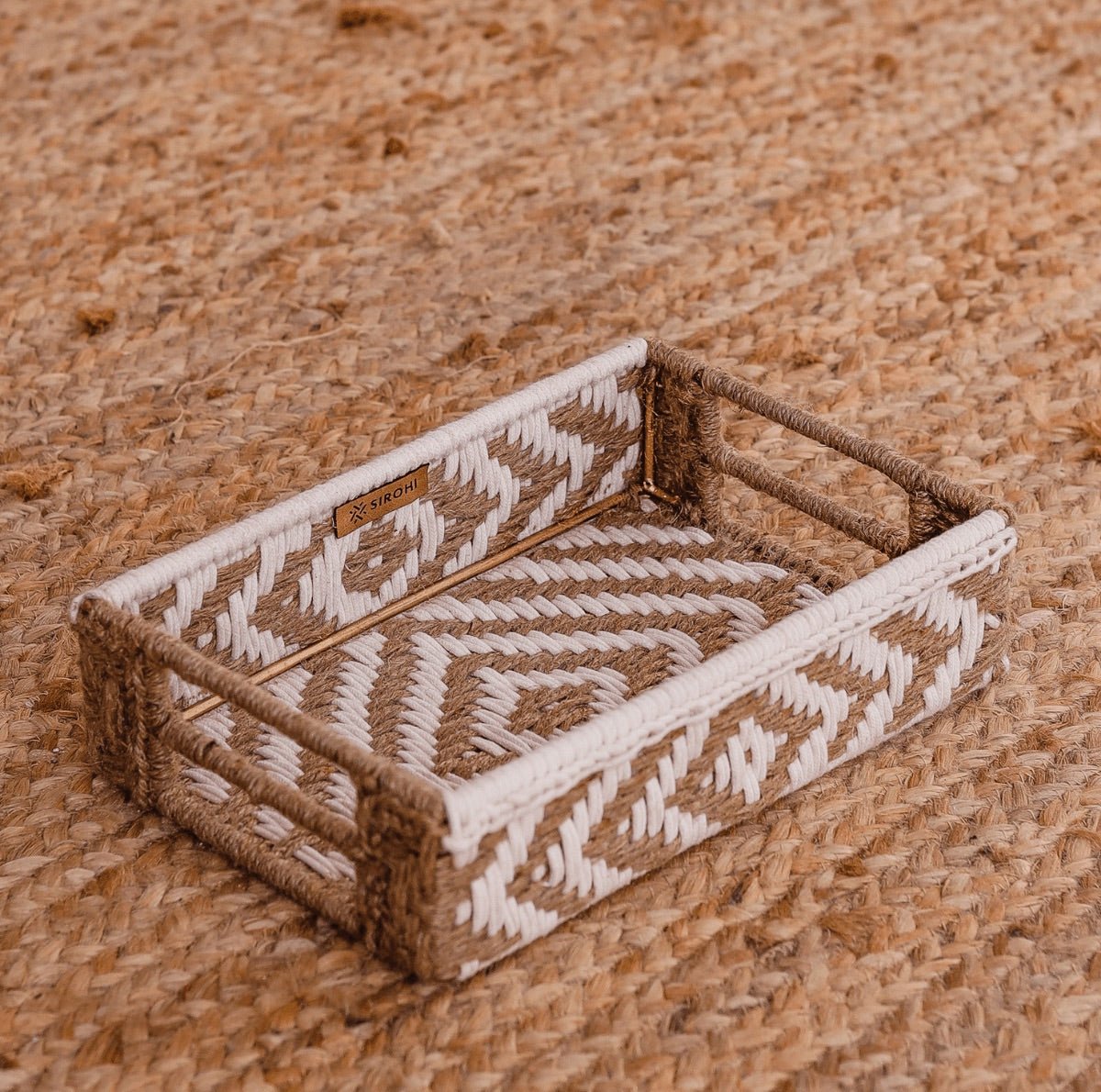 Heera Natural Jute Tray | Verified Sustainable by Brown Living™