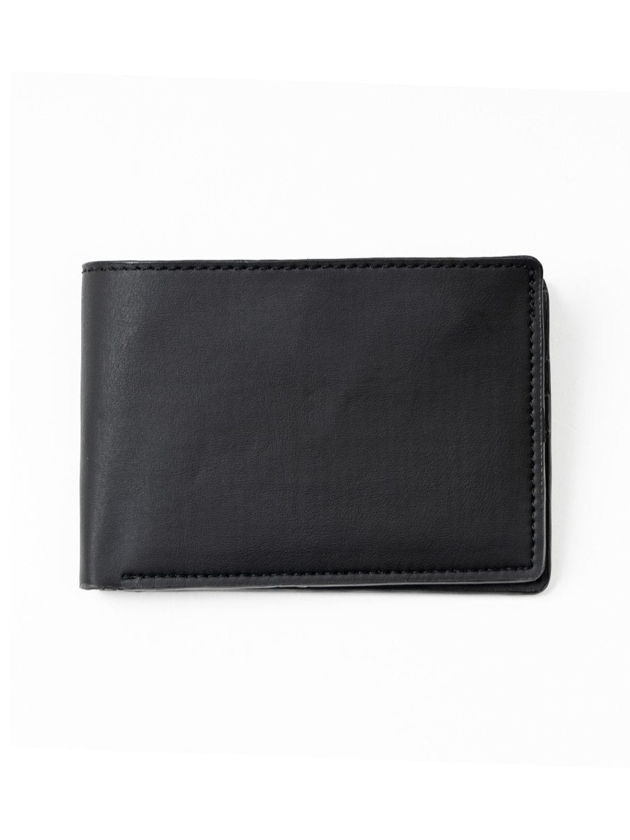 Helios (Black) | Mens Wallet made of Coconut Leather | Vegan | Verified Sustainable by Brown Living™