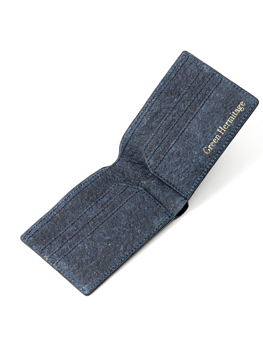 Helios (Dark Indigo) | Mens Wallet made of Coconut Leather | Vegan | Verified Sustainable by Brown Living™