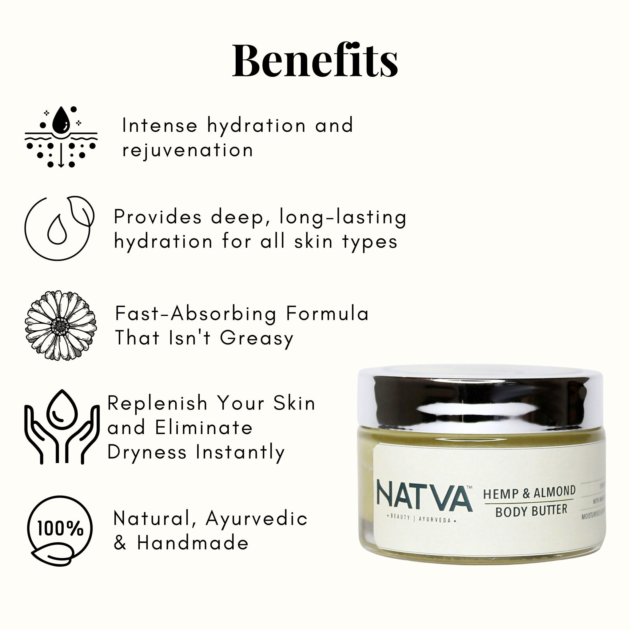 Hemp & Almond Body Butter | Verified Sustainable by Brown Living™