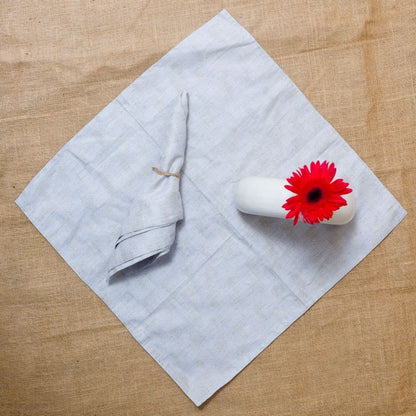 Hemp Cotton Dinner Napkins | Jacquard weave| Set of 2/4/6 – Table Linens by Pravaah India available on Brown Living™. Set of 2 . SKU: PRA034NP02. Img 2.