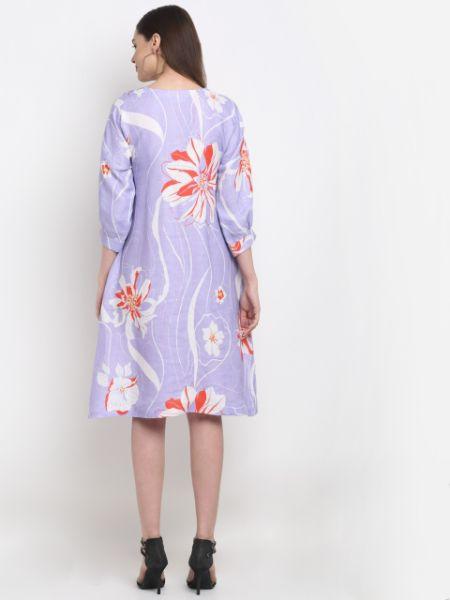 Buy Hemp Lavender Tunic | Shop Verified Sustainable Womens Dress on Brown Living™
