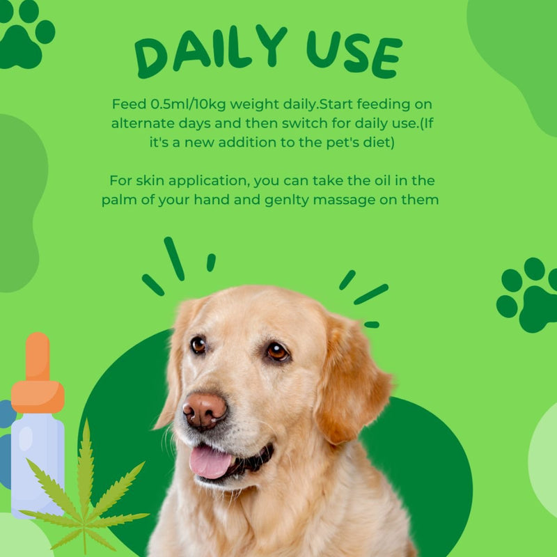 Buy Hemp Oil for Pets (30ml) | Shop Verified Sustainable Pet Supplies on Brown Living™
