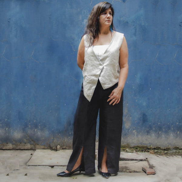 Buy Hemp Pants With Slits | Shop Verified Sustainable Womens Pants on Brown Living™