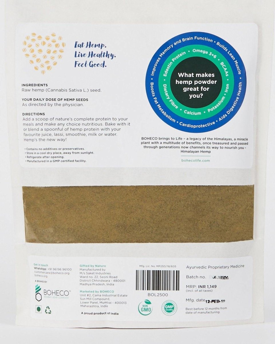 Hemp Seed Powder - Plant Based Protein Powder | Verified Sustainable by Brown Living™