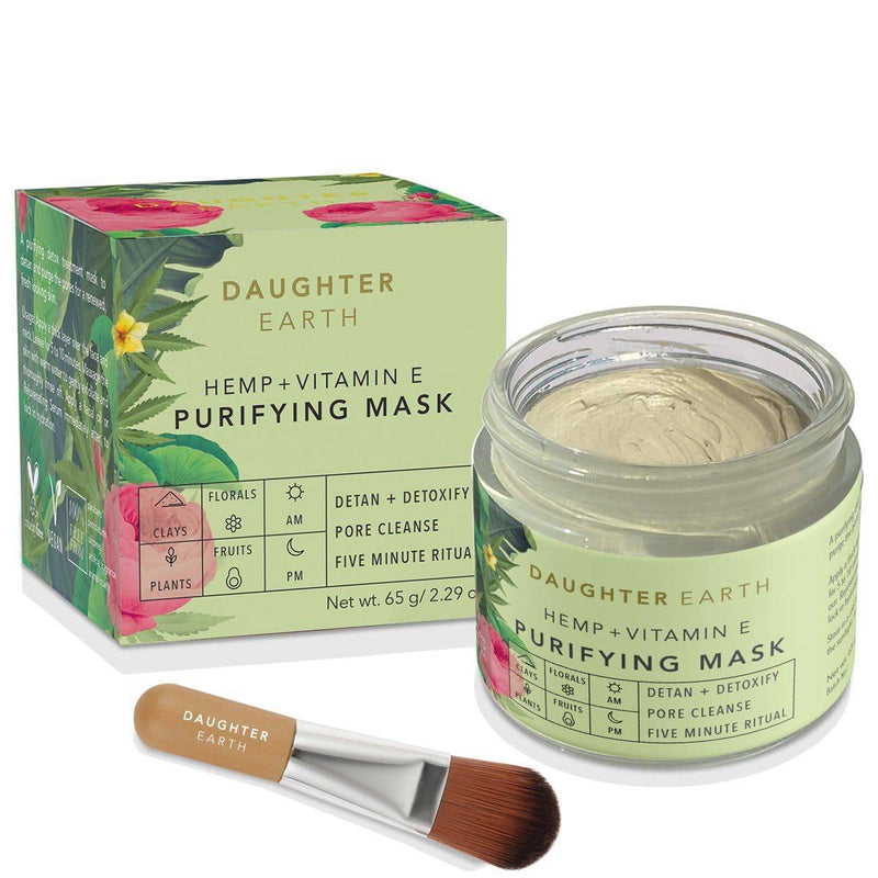Buy Hemp + Vitamin E Purifying Mask | 100% Vegan | Plant & Diatomite Earth Enriched | Shop Verified Sustainable Face Pack on Brown Living™