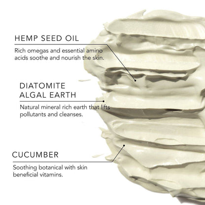 Hemp + Vitamin E Purifying Mask | 100% Vegan | Plant & Diatomite Earth Enriched | Verified Sustainable by Brown Living™