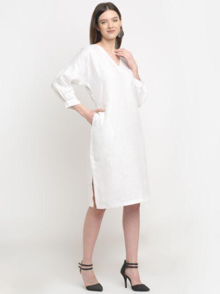 Buy Hemp White Tunic | Shop Verified Sustainable Products on Brown Living