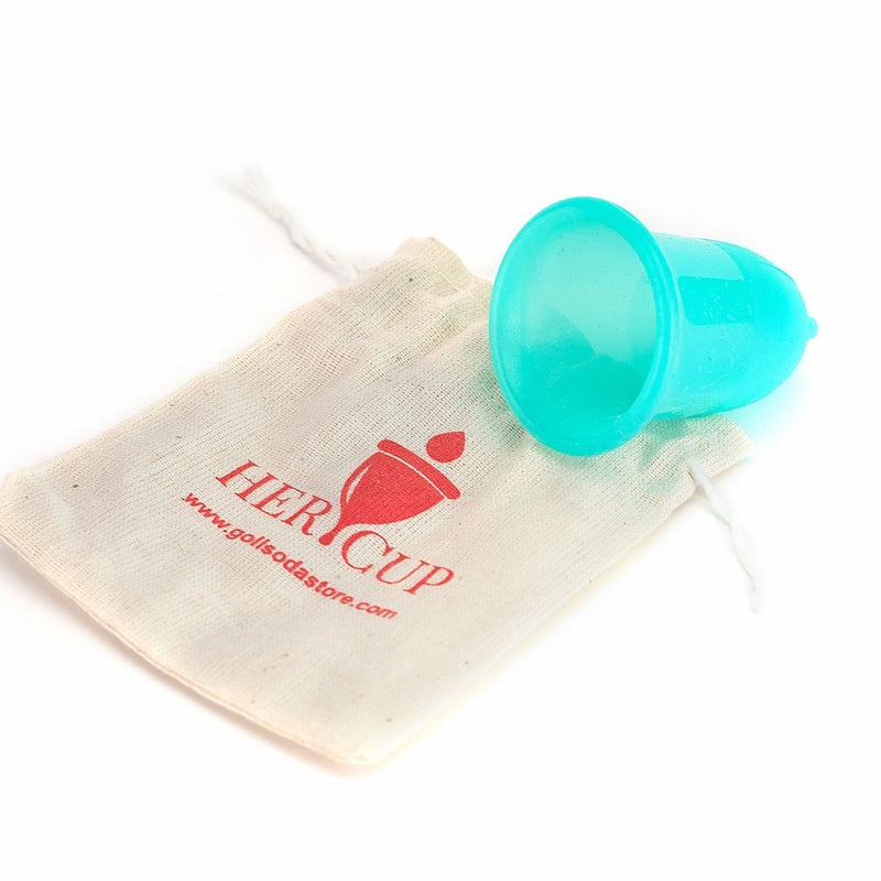 Buy Her Cup Platinum-Menstrual Cup For Women by Regular Size - Teal | Shop Verified Sustainable Menstrual Cup on Brown Living™