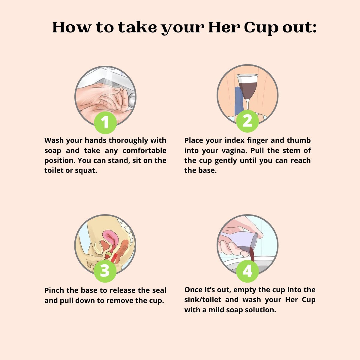 Her Cup Platinum - Menstrual Cup For Women, Regular Size - Fuschia | Verified Sustainable by Brown Living™
