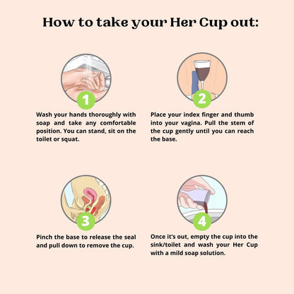 Her Cup Platinum - Menstrual Cup For Women, Regular Size - Fuschia | Verified Sustainable by Brown Living™