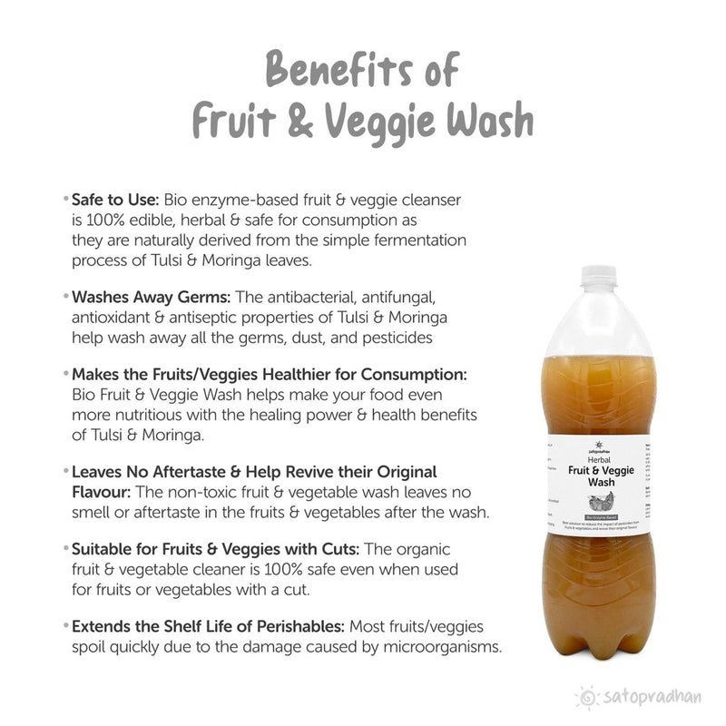 Buy Herbal Fruit & Vegetable Wash 700ml | Shop Verified Sustainable Products on Brown Living