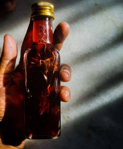 Herbs infused Hair oil - 100 ml – Hair Oil on Brown Living™. SKU: 148 - 15433 - KHO_KK. Img 5.