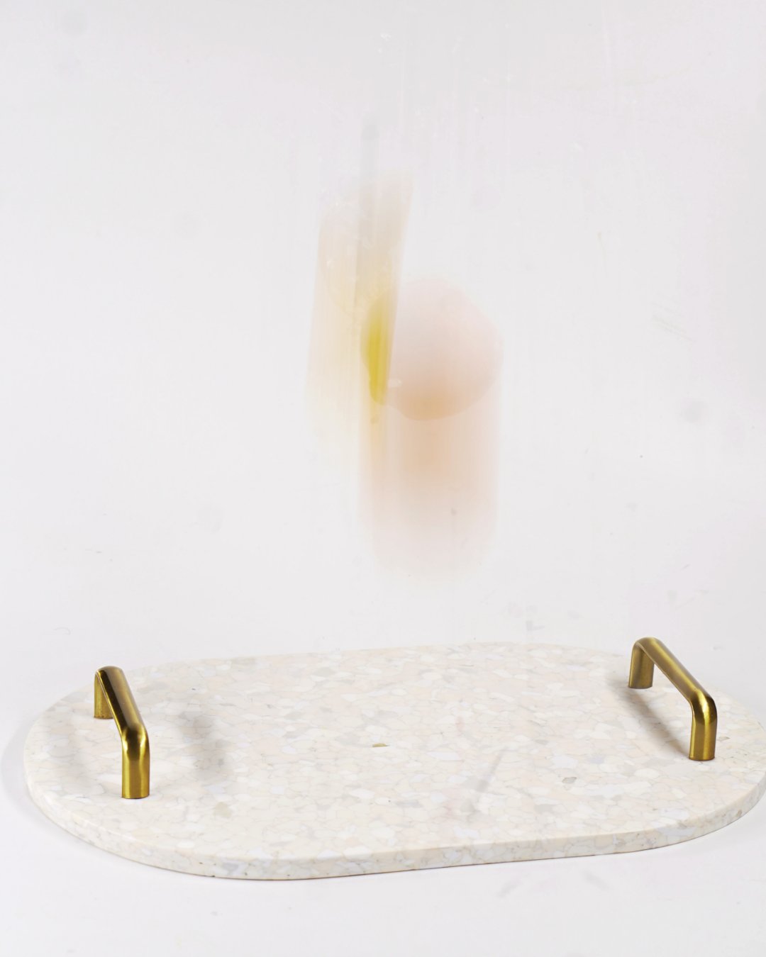 Heron Serving Tray - Recycled Marble Centerpiece | Verified Sustainable by Brown Living™