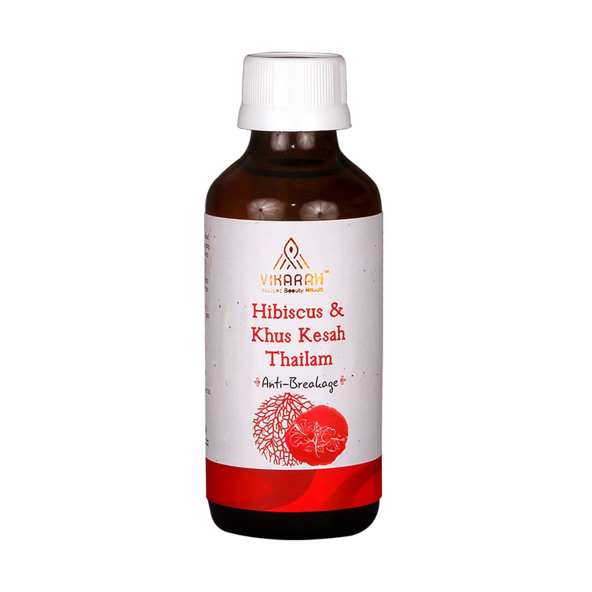 Hibiscus and Khus Kesah Thailam - Anti - breakage Hair Oil - 100ml | Verified Sustainable by Brown Living™