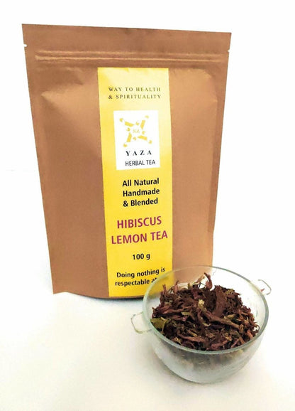 Hibiscus Lemon Tea - The Ultimate Refresher & Cooler - 100g - 60 Servings | Verified Sustainable by Brown Living™