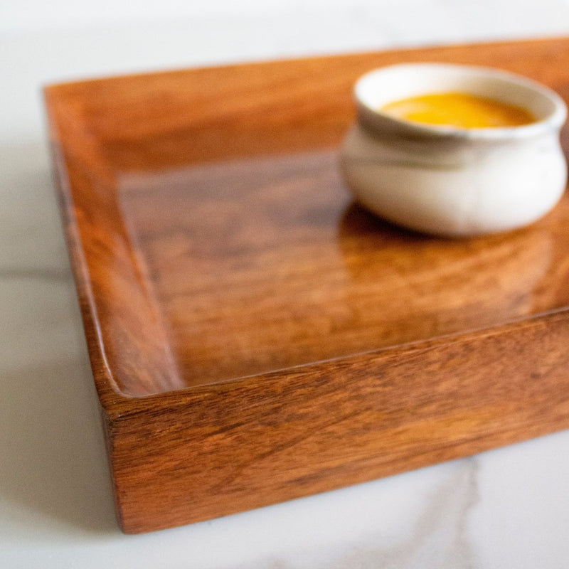 Buy Hidden Hold Mango Wood Tray | Shop Verified Sustainable Trays & Platters on Brown Living™