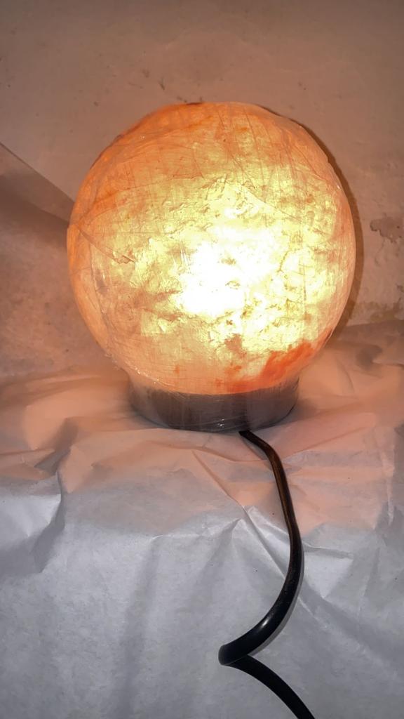 Himalayan Salt Lamp- Globe Shape | Verified Sustainable Lamps & Lighting on Brown Living™