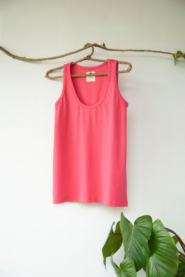 Buy Hippy Organic Cotton Tank Top (Pink) | Shop Verified Sustainable Womens Top on Brown Living™