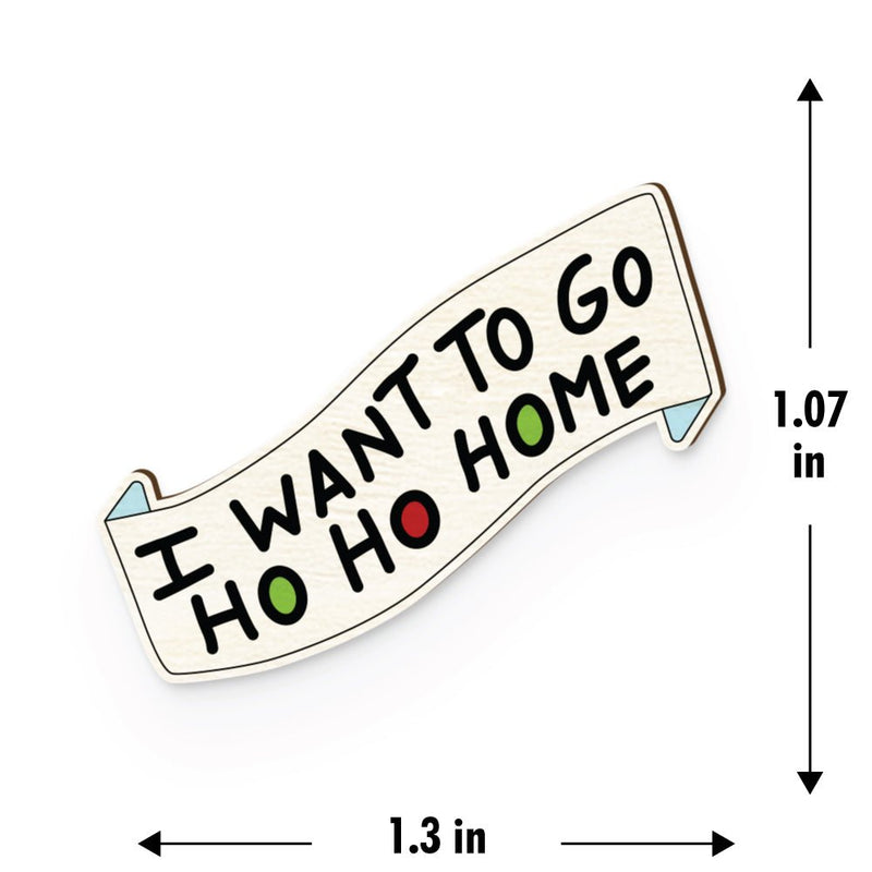 Buy Ho Ho Home Hand Painted Wooden Pin | Shop Verified Sustainable Travel Accessories on Brown Living™