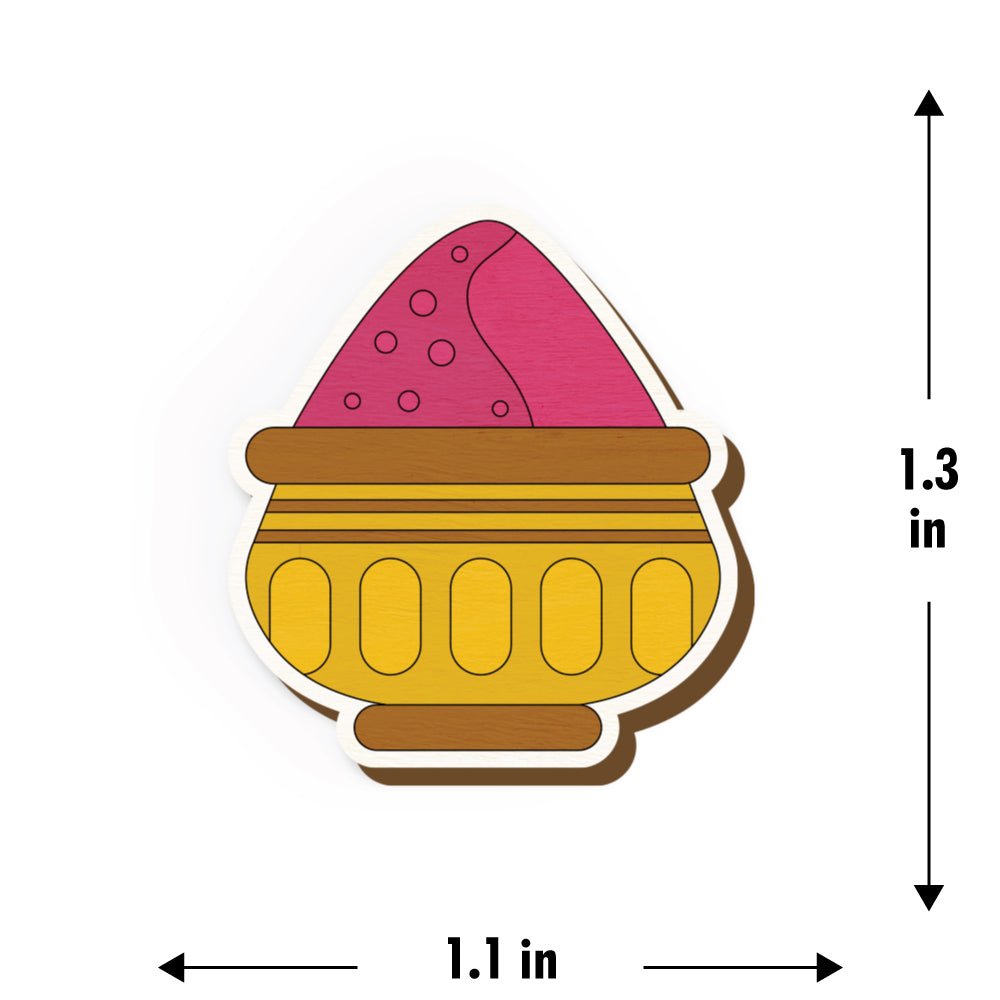 Holi Colour Pot Pin | Verified Sustainable by Brown Living™