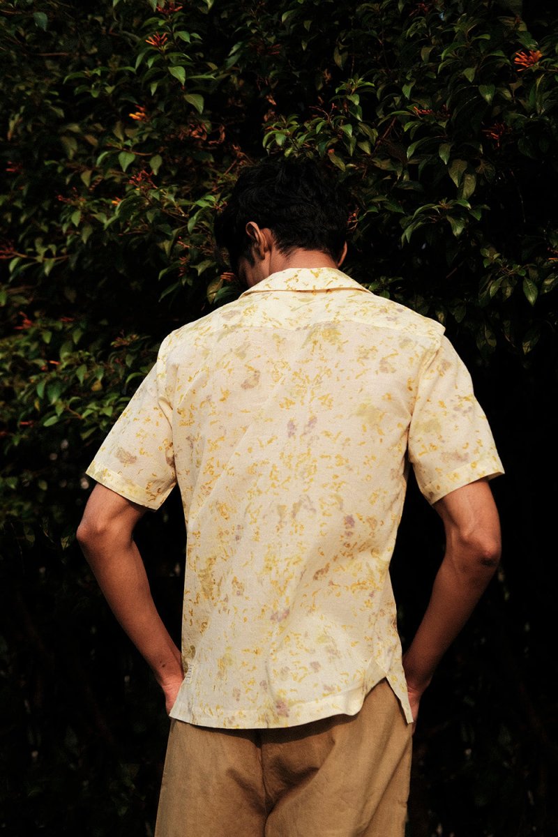 Buy Holiday Bloom Shirt | Organic Cotton | Camp Collar | Shop Verified Sustainable Mens Shirt on Brown Living™
