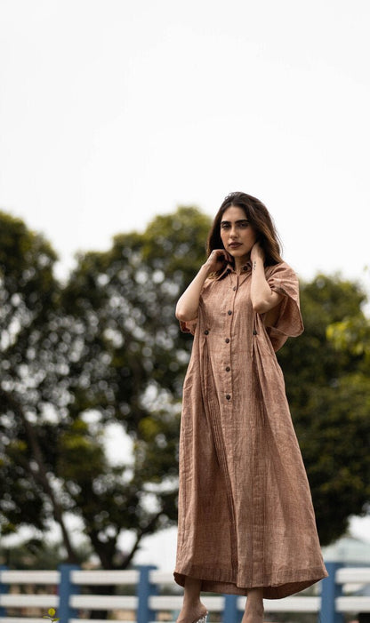 Holika Dress - Brown | Verified Sustainable by Brown Living™