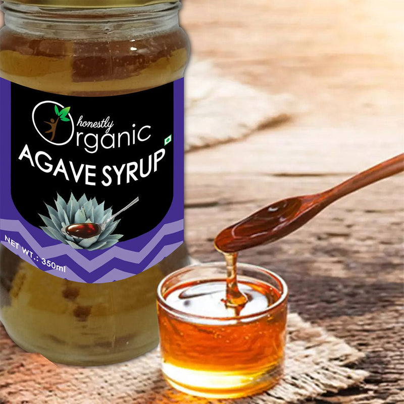 Buy Honestly Organic Agave Syrup - 350ml | Shop Verified Sustainable Honey & Syrups on Brown Living™