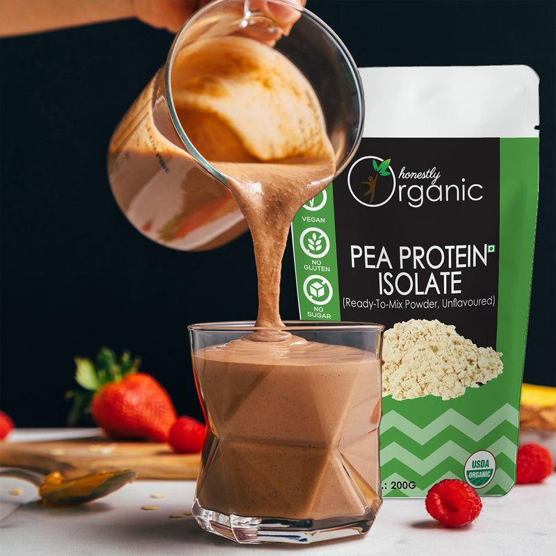 Buy Honestly Organic Plant Based Pea Protein Powder- 200g | Shop Verified Sustainable Products on Brown Living