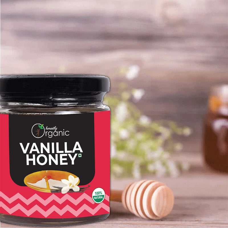 Buy Honestly Organic Vanilla Honey 200ml | Shop Verified Sustainable Products on Brown Living
