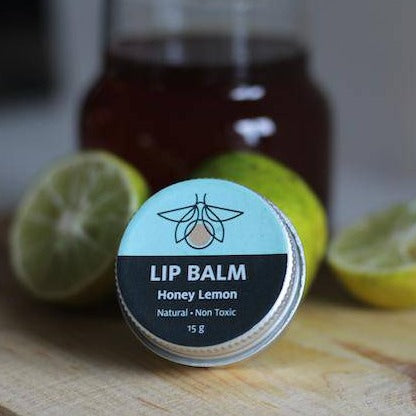 Honey Lemon Lip Balm - 6 g | Made with Organic Beeswax | Verified Sustainable by Brown Living™