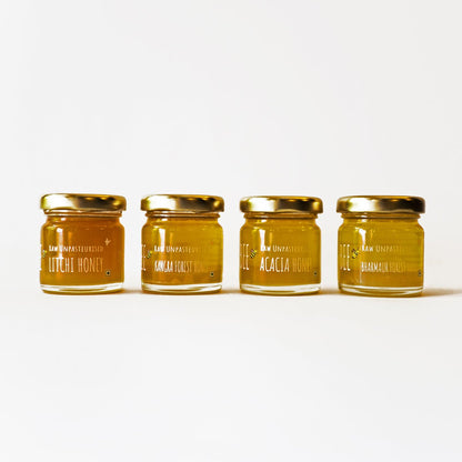 Honey Sampler Pack Of Four Seasonal Varietals | Verified Sustainable by Brown Living™