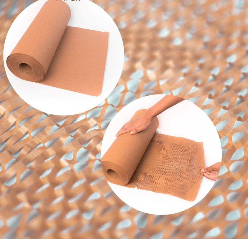 Buy Honeycomb Paper Bubble Wrap | Length 100 Meters | Shop Verified Sustainable Packing Materials on Brown Living™