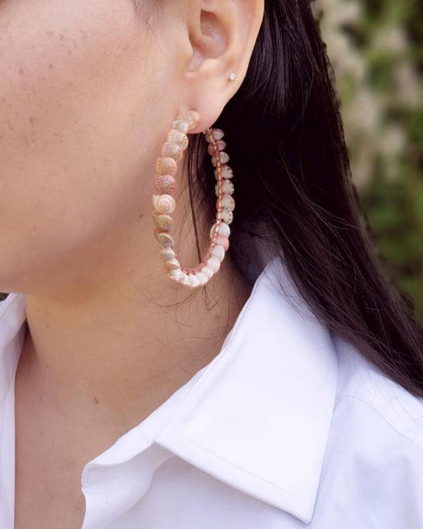 Buy Hoop Coral Earring | Shop Verified Sustainable Womens Earrings on Brown Living™