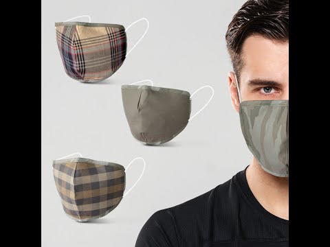 Load video: 6 Layer Reversible Cotton Army Design Mask - Pack Of 3