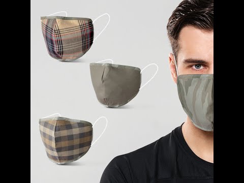 6 Layer Reversible Cotton Army Design Mask - Pack Of 3