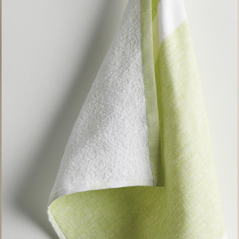 Icing Hammam Terry Bath Towel-Kiwi Icing | Verified Sustainable Bath Linens on Brown Living™