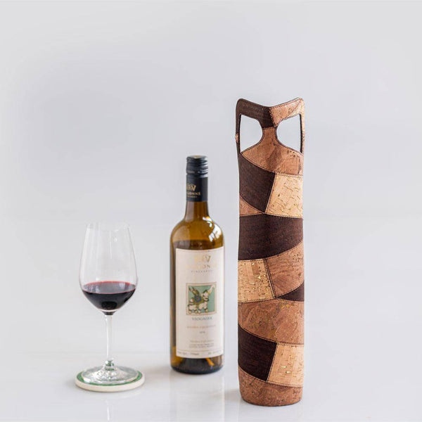 Buy Iha Wine Bag - Brown | Shop Verified Sustainable Products on Brown Living