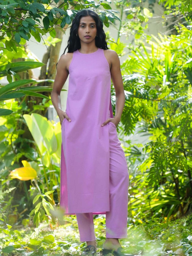Buy Ilma Lavender narrow pants | Shop Verified Sustainable Products on Brown Living