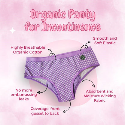 Organic Reusable Incontinence Leak - Proof Underwear For Women | Verified Sustainable by Brown Living™