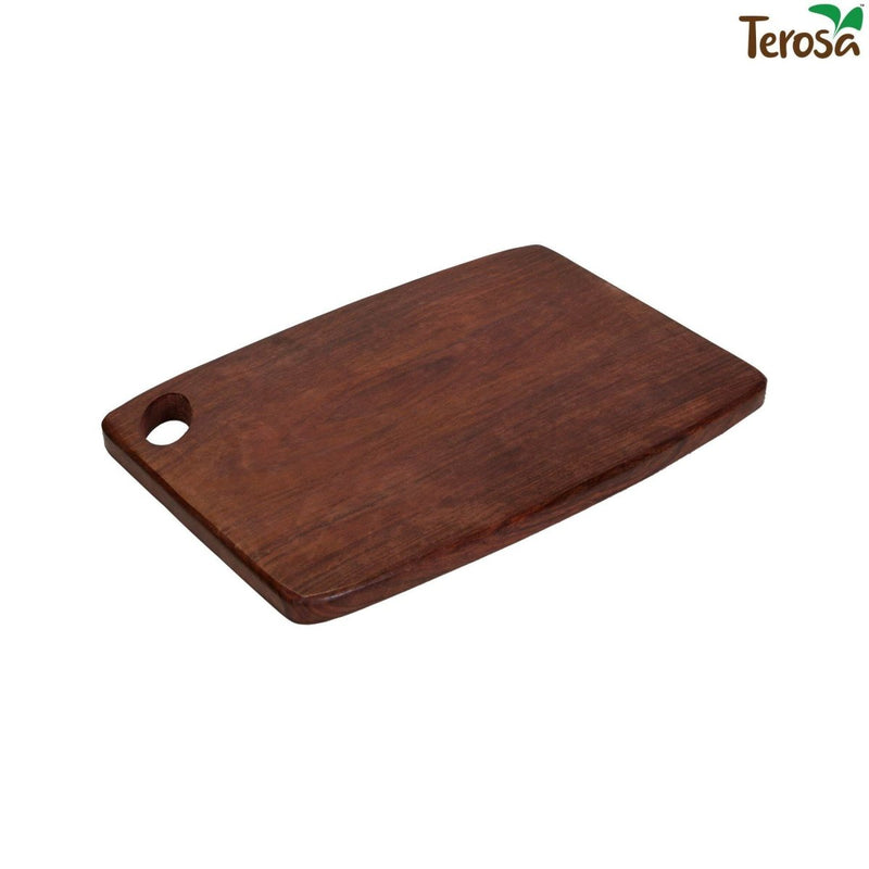 Buy Indian Rosewood or Sheesham Chopping Board Large - 15x9.5" - Oval or Rectangular - Wooden | Shop Verified Sustainable Kitchen Tools on Brown Living™