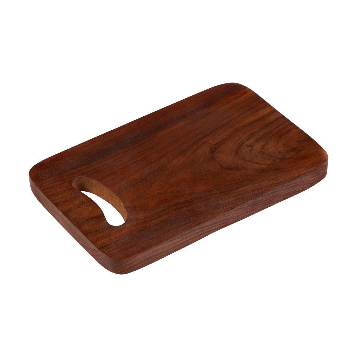 Indian Rosewood or Sheesham Chopping Board Std - 12"x8" - Wooden | Verified Sustainable by Brown Living™