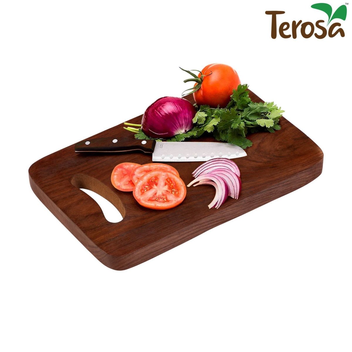 Indian Rosewood or Sheesham Chopping Board Std - 12"x8" - Wooden | Verified Sustainable by Brown Living™