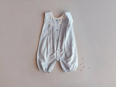 Indigene Vintage Jumpsuit - Blue – Kids Rompers on Brown Living™. SKU: 067 - 03616 - C1BDRIC0B06TB. Img 2.